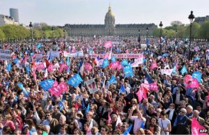 Same Sex Marriage Protest in France